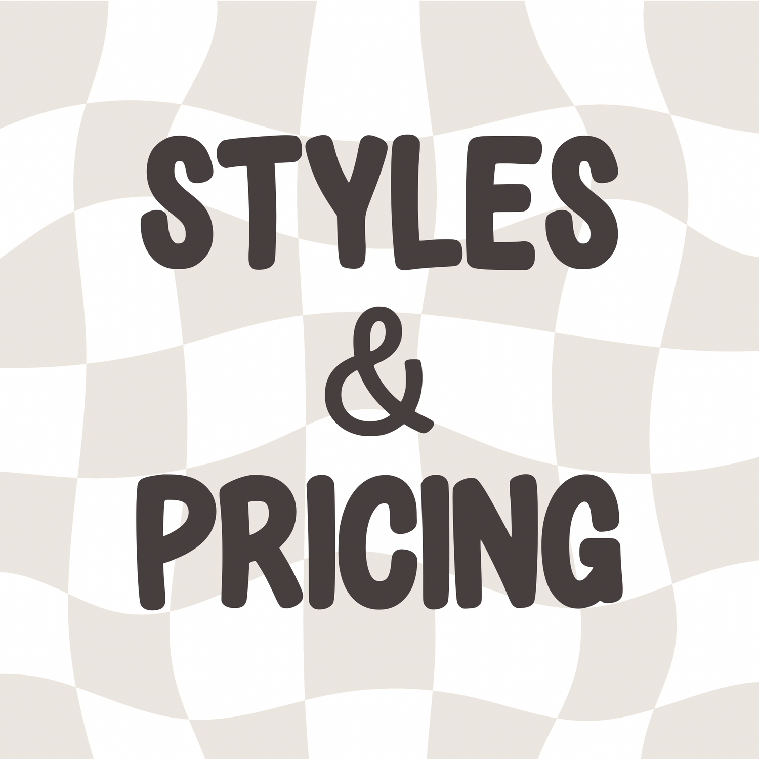 Styles & Pricing