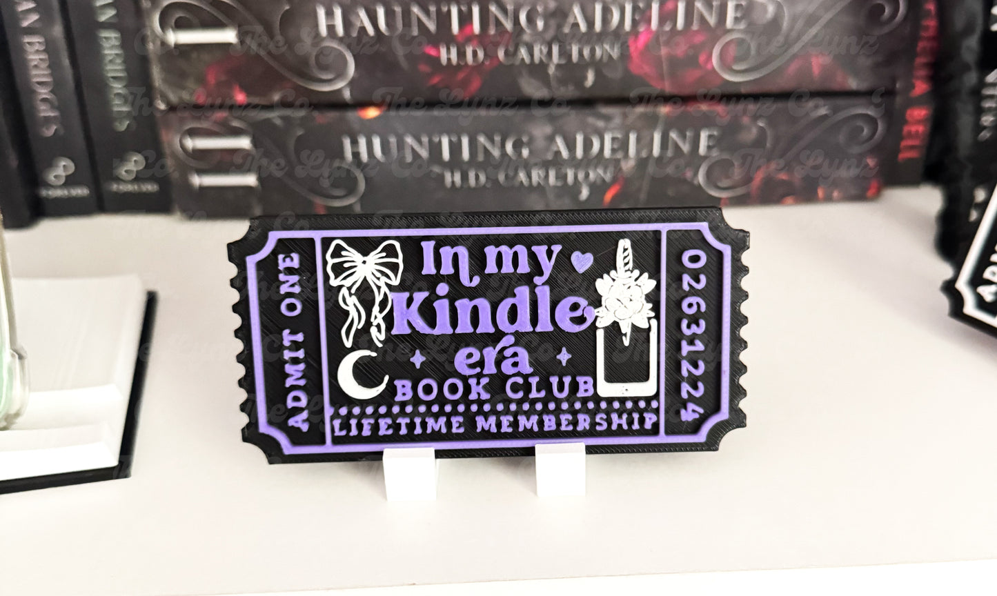 RTS “Ticket” Shelf Sign With Stand | Multiple Options