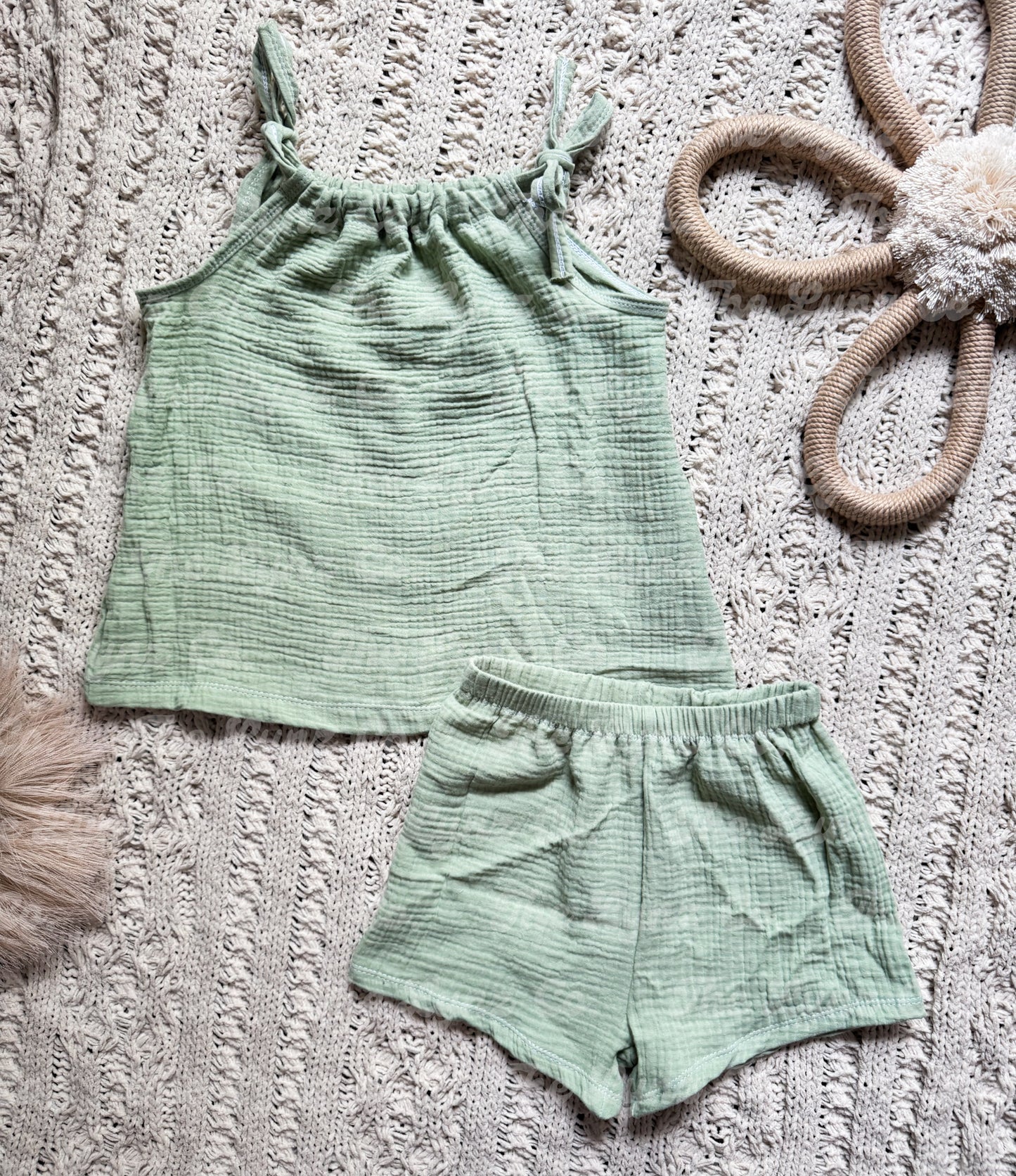 RTS 5/6Y Daisy Summer Set | Cotton