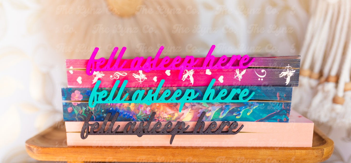 RTS “fell asleep here” 3D printed bookmark | Multiple Colors