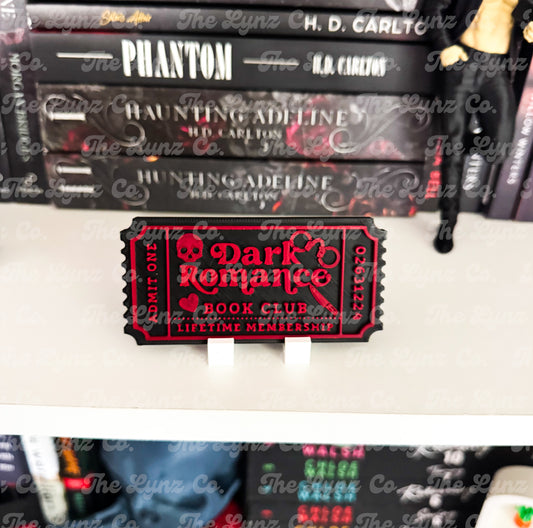 RTS “Ticket” Shelf Sign With Stand | Multiple Options